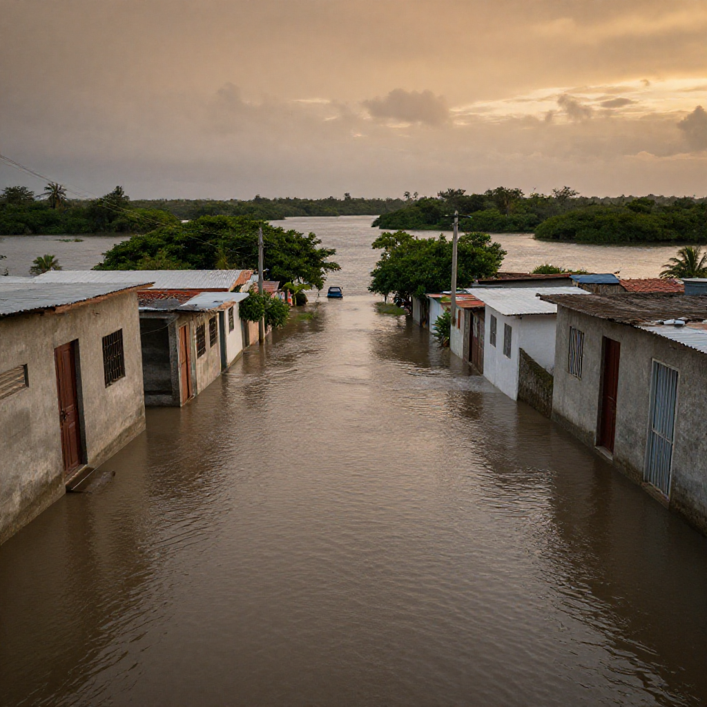 Laguna de Cuyutlán inunda Alameda y Punta Chica en Manzanillo; 40 evacuados